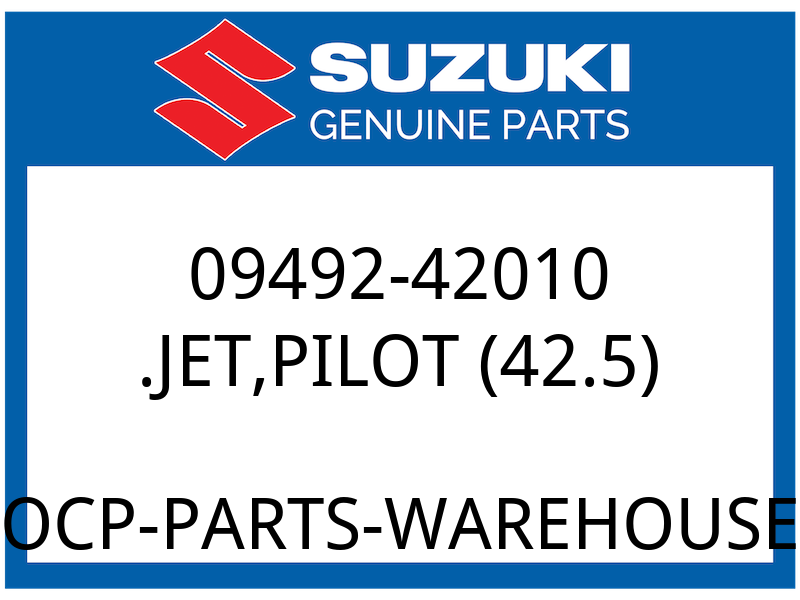 Suzuki OEM Part 09492-42010 JET,PILOT (42.5)