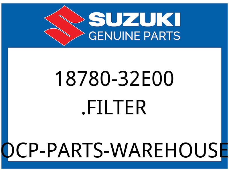 Suzuki OEM Part 18780-32E00 FILTER, AIR CLEANER NO.2