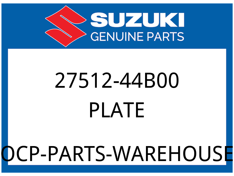 Suzuki OEM Part 27512-44B00 PLATE,ENGINE SPROCKET