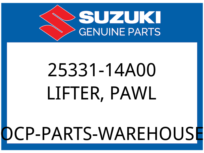 Suzuki OEM Part 25331-14A00 LIFTER,GEAR SHIFT POLE