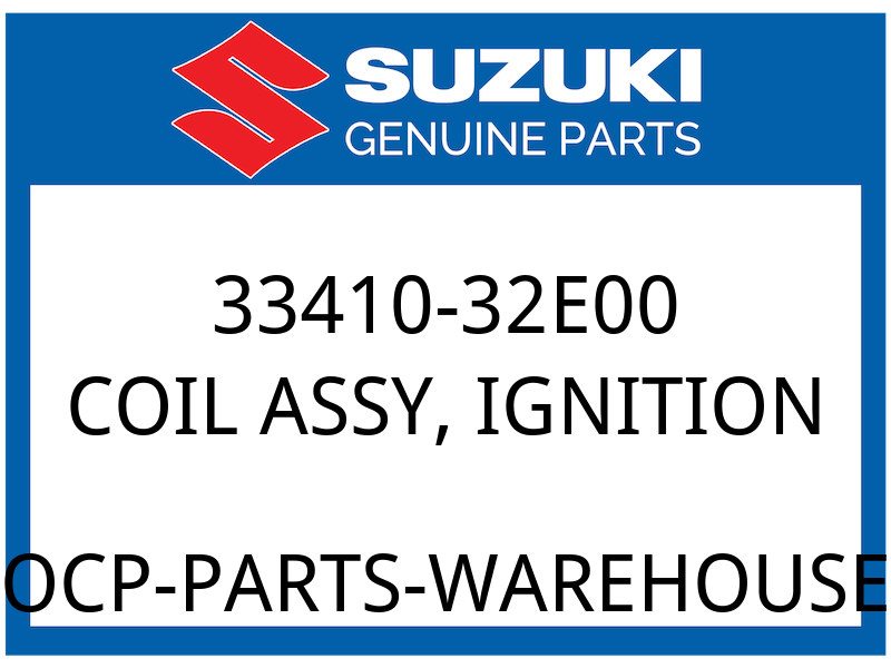 Suzuki OEM Part 33410-32E00 COIL ASSY,IGNITION