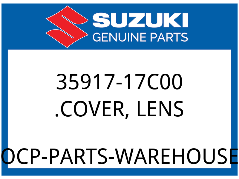 Suzuki OEM Part 35917-17C00 COVER, LICENSE