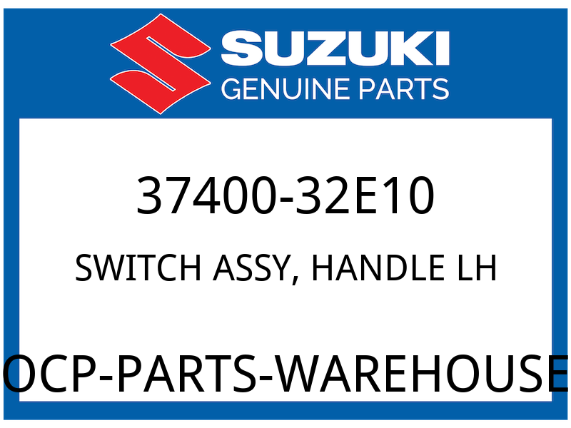 Suzuki OEM Part 37400-32E10 SWITCH ASSY,HANDLE LH