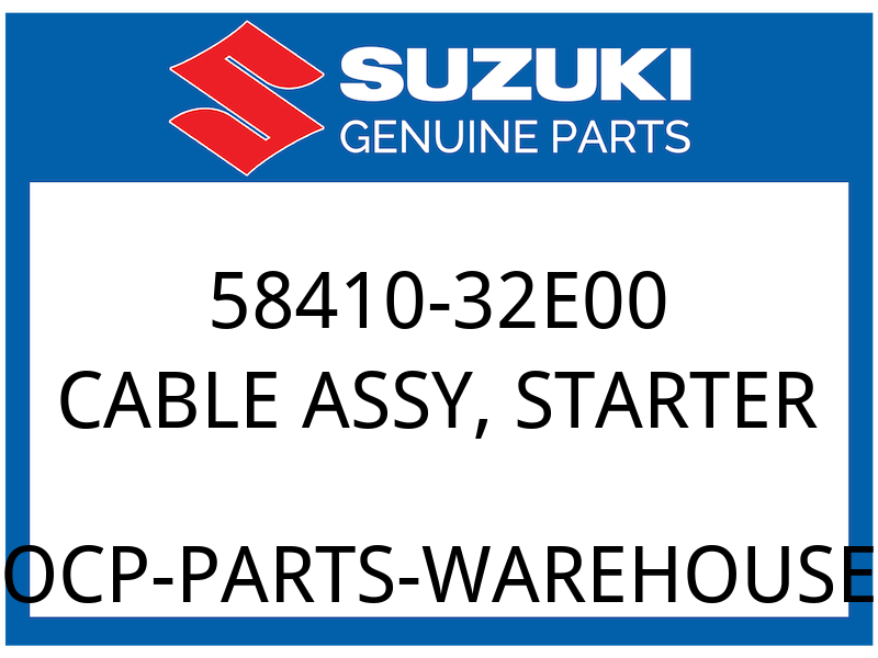 Suzuki OEM Part 58410-32E00 CABLE,STARTER