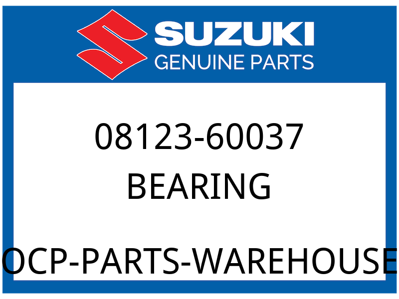 Suzuki OEM Part 08123-60037 BEARING