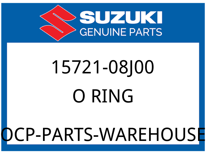 Suzuki OEM Part 15721-08J00 O RING
