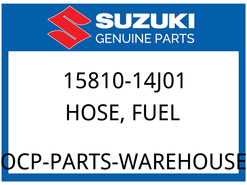 Suzuki OEM Part 15810-14J01 HOSE, FUEL