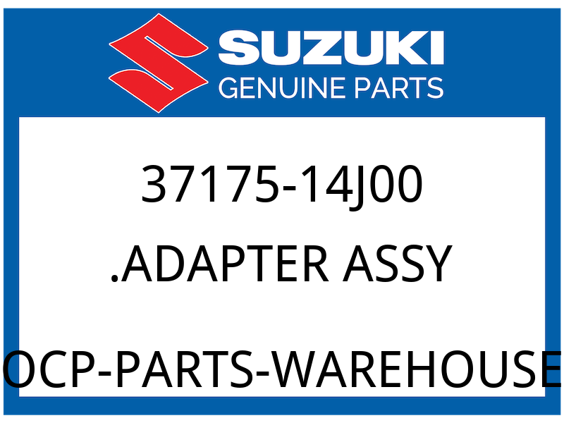 Suzuki OEM Part 37175-14J00 ADAPTER ASSY