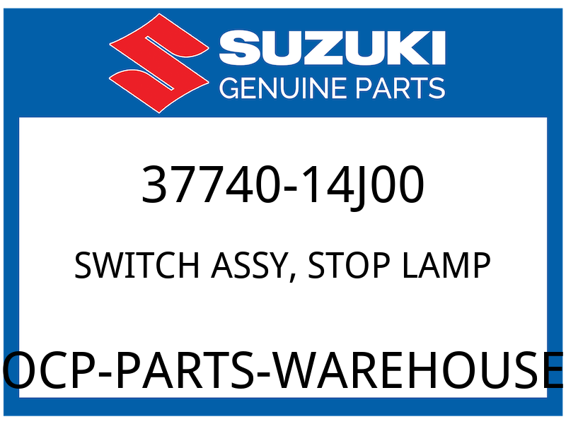 Suzuki OEM Part 37740-14J00 SWITCH ASSY,STOP LAMP