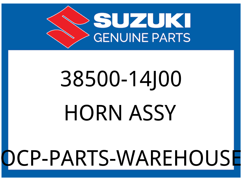 Suzuki OEM Part 38500-14J00 HORN ASSY