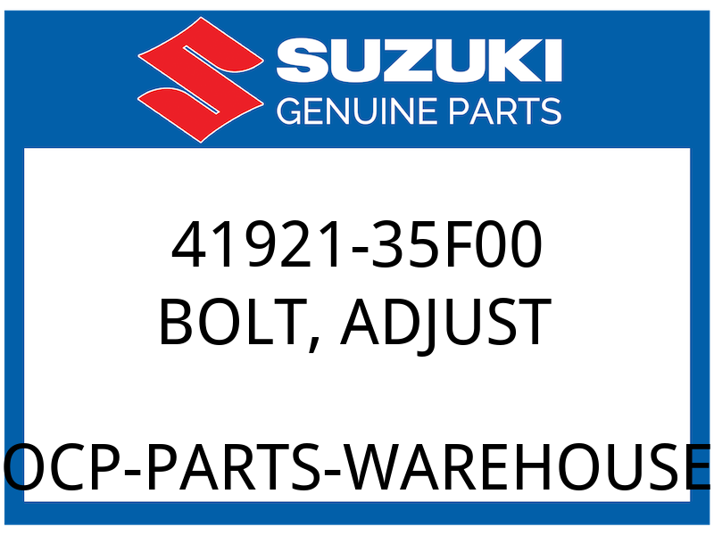Suzuki OEM Part 41921-35F00 BOLT,CRANK CASE ADJUST