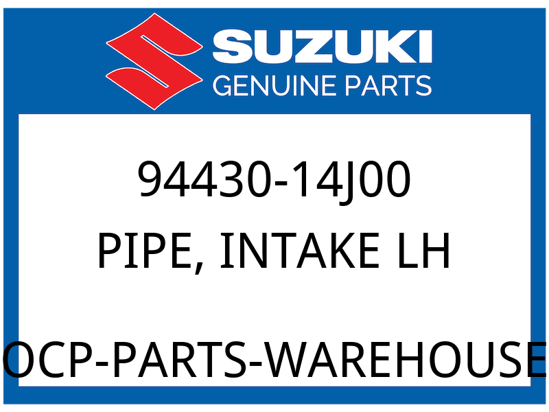 Suzuki OEM Part 94430-14J00 PIPE,AIR INTAKE LH