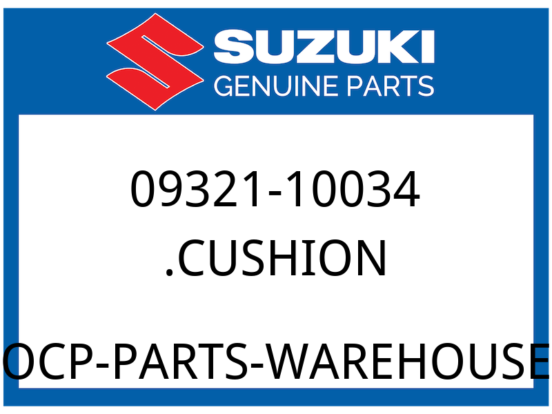 Suzuki OEM Part 09321-10034 CUSHION, RH