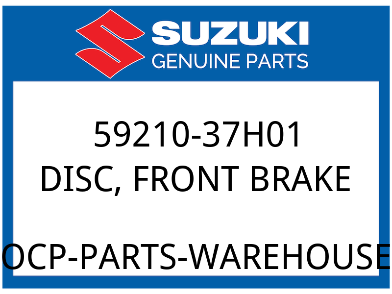 Suzuki OEM Part 59210-37H01 DISC,FRONT BRAKE
