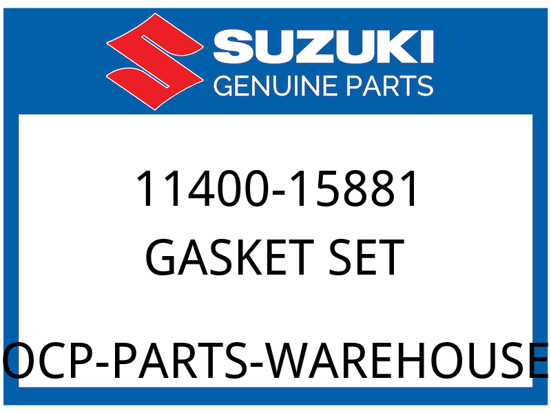 Suzuki OEM Part 11400-15881 GASKET SET