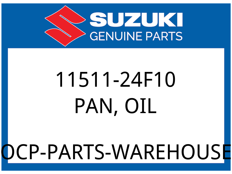 Suzuki OEM Part 11511-24F10 PAN,OIL