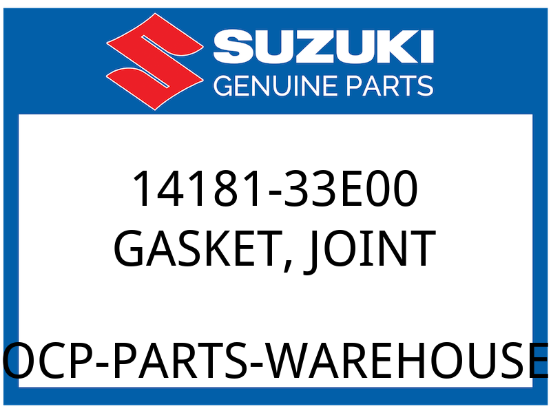 Suzuki OEM Part 14181-33E00 GASKET, MUFFLER JOINT