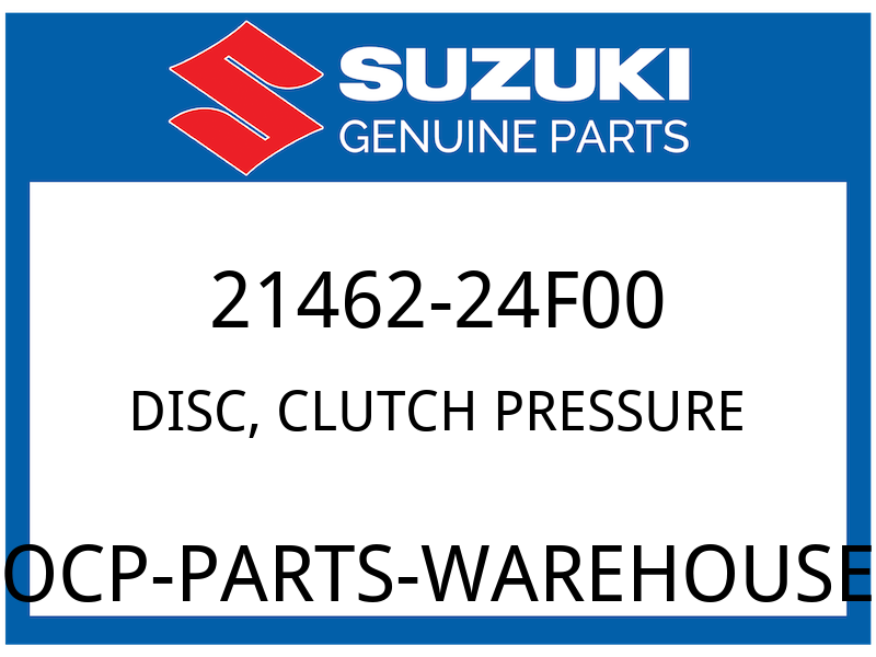 Suzuki OEM Part 21462-24F00 DISK, CLUTCH PRESSURE