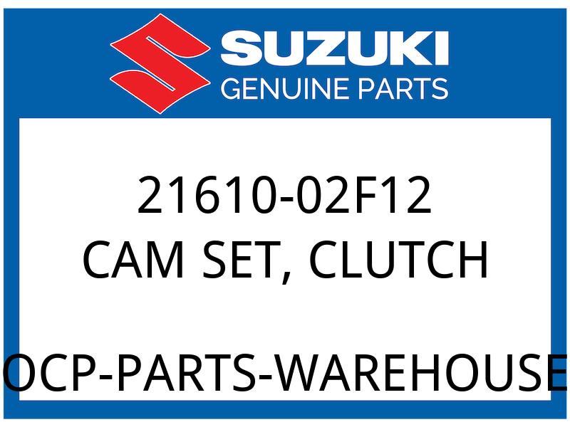 Suzuki OEM Part 21610-02F12 CAM SET, CLUTCH