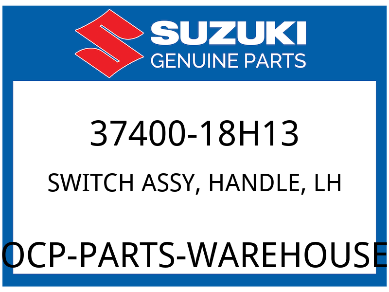 Suzuki OEM Part 37400-18H13 SWITCH ASSY, HANDLE, LH