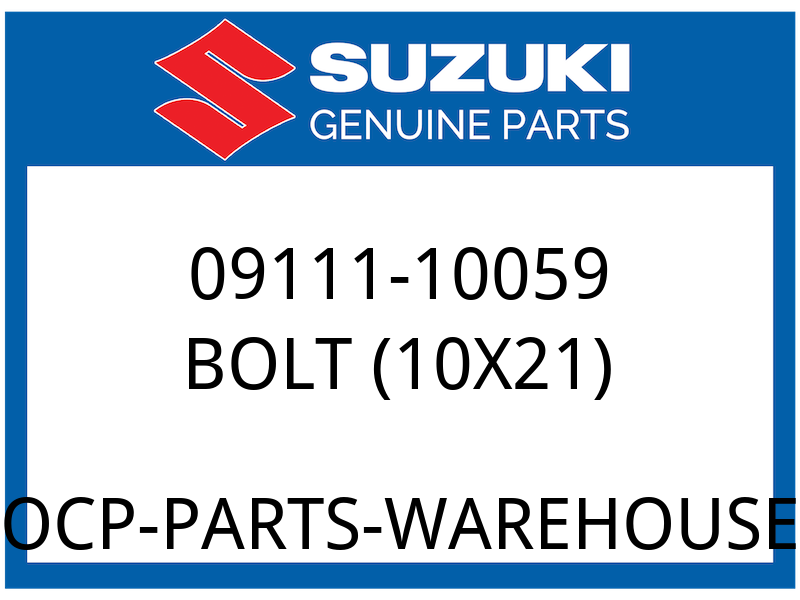 Suzuki OEM Part 09111-10059 BOLT, PROP STAND