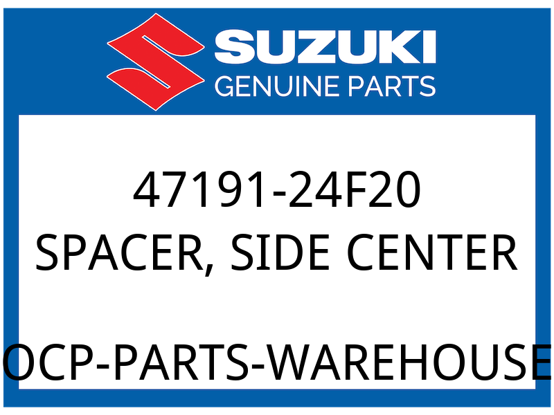 Suzuki OEM Part 47191-24F20 CUSHION,FRAME COVER CTR
