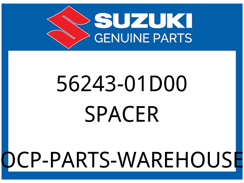 Suzuki OEM Part 56243-01D00 SPACER,STEERING STEM HEAD