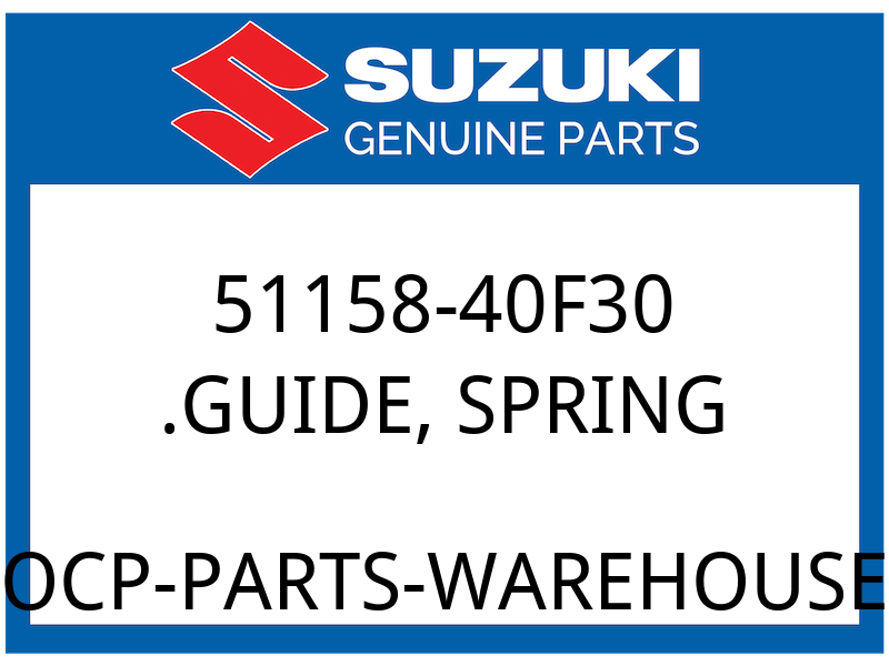 Suzuki OEM Part 51158-40F30 WASHER, SPACER
