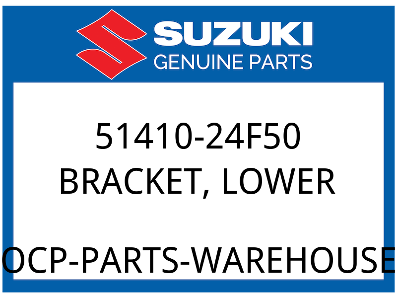 Suzuki OEM Part 51410-24F50 BRACKET,FR FORK UNDER