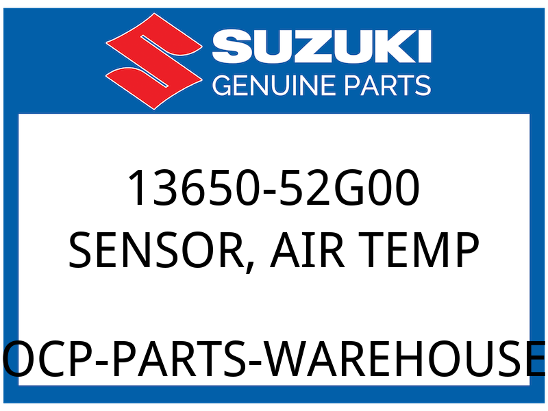 Suzuki OEM Part 13650-52G00 SENSOR,INLET AIR TEMP
