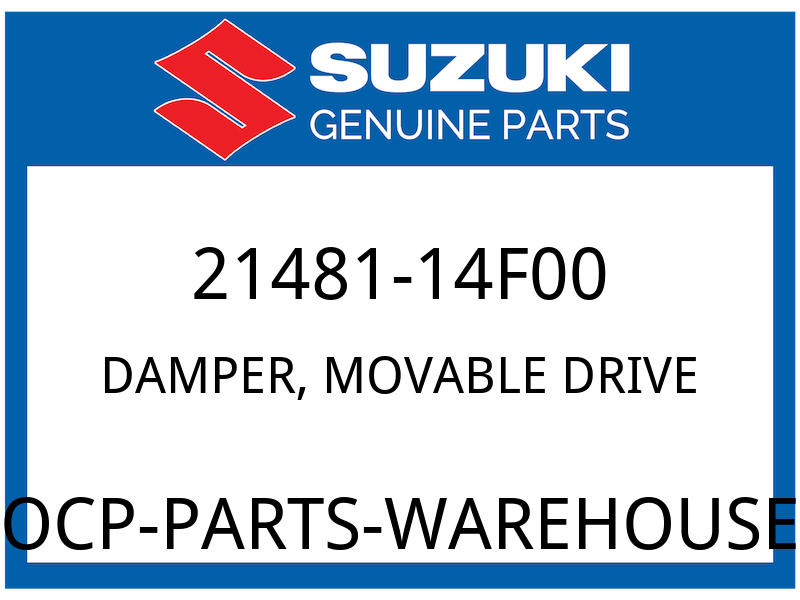 Suzuki OEM Part 21481-14F00 DAMPER,MOVABLE DRIVE PLATE