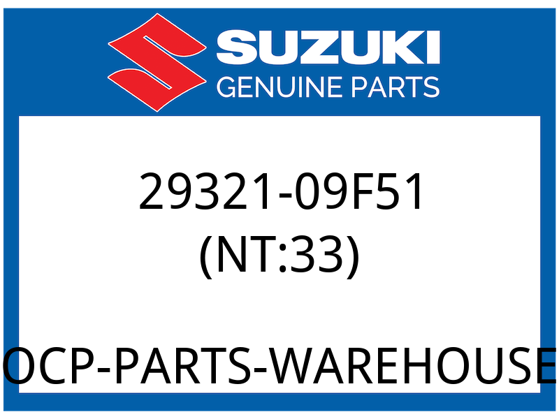 Suzuki OEM Part 29321-09F51 GEAR, SUB T/M DRIVEN HIGH (NT:33)