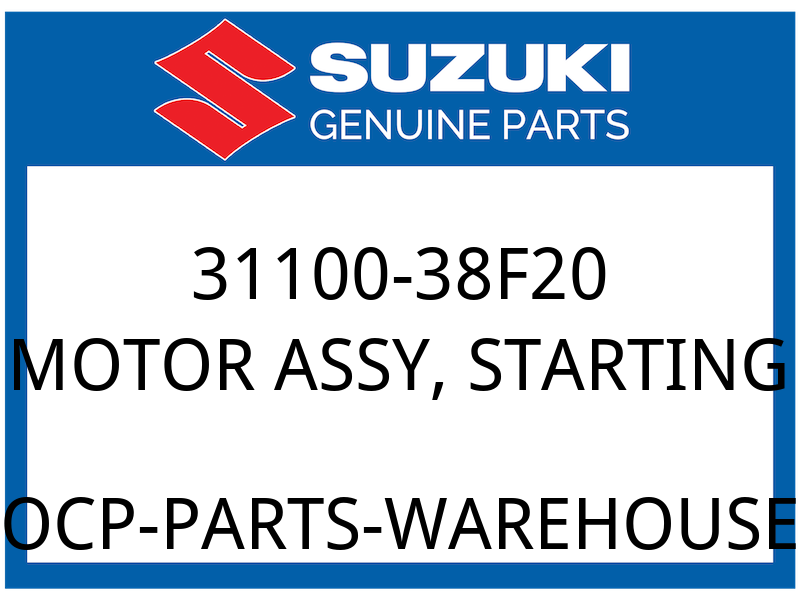 Suzuki OEM Part 31100-38F20 MOTOR ASSY, STARTING