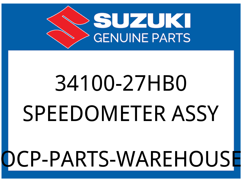 Suzuki OEM Part 34100-27HB0 SPEEDOMETER ASSY