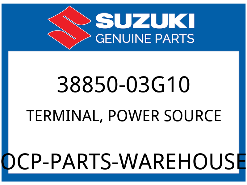 Suzuki OEM Part 38850-03G10 TERMINAL,POWER SOURCE (12V,12