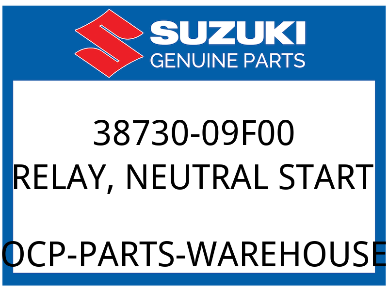 Suzuki OEM Part 38730-09F00 RELAY,NEUTRAL START