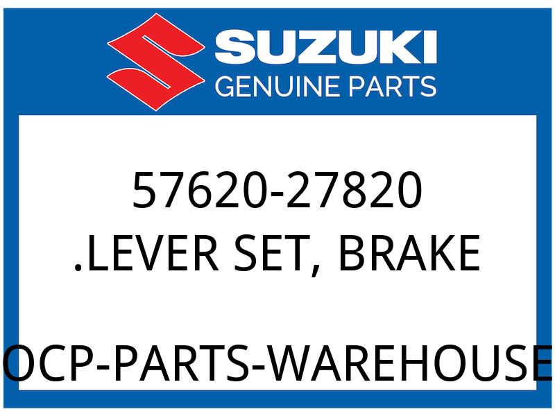 Suzuki OEM Part 57620-27820 LEVER SET, BRAKE