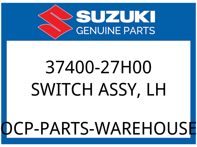 Suzuki OEM Part 37400-27H00 SWITCH ASSY,HANDLE LH
