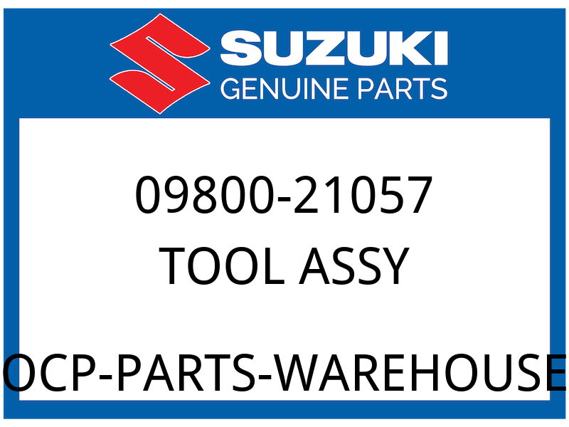 Suzuki OEM Part 09800-21057 TOOL ASSY