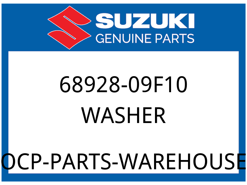 Suzuki OEM Part 68928-09F10 WASHER