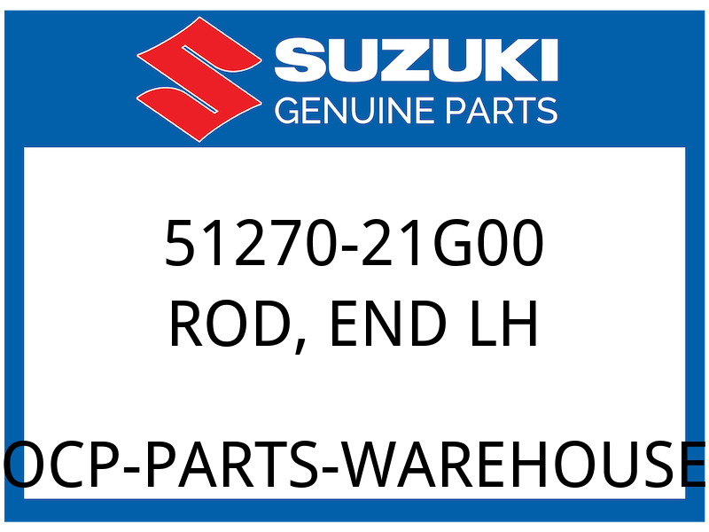 Suzuki OEM Part 51270-21G00 ROD, END, L