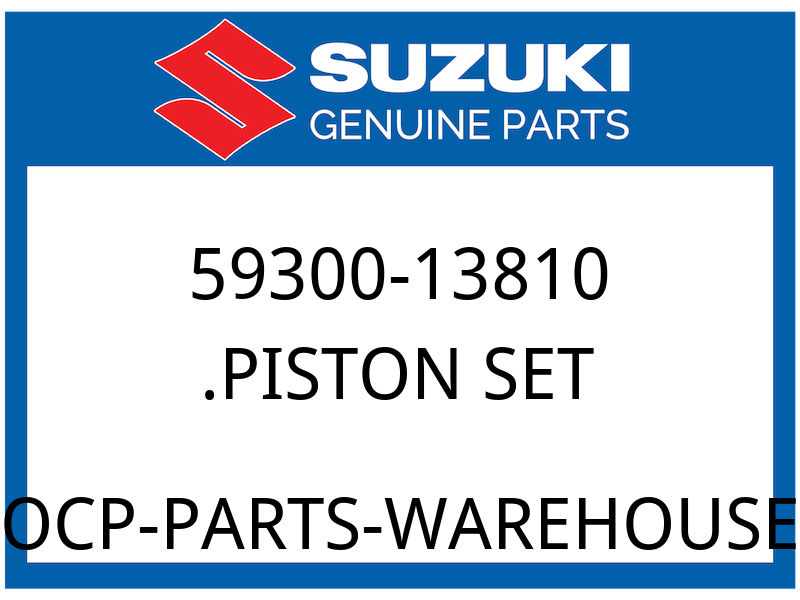 Suzuki OEM Part 59300-13810 PISTON SET