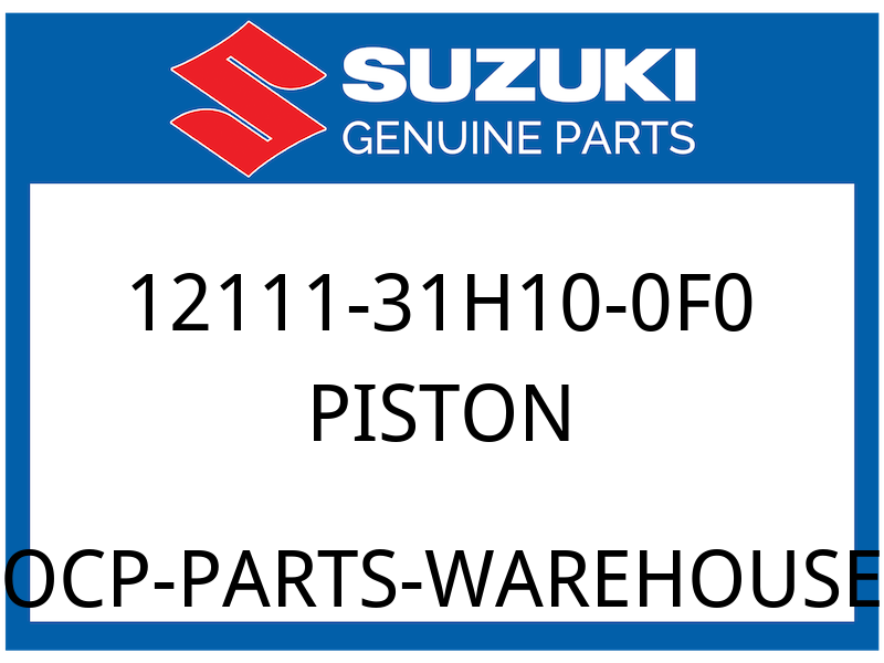 Suzuki OEM Part 12111-31H10-0F0 PISTON (YELLOW)