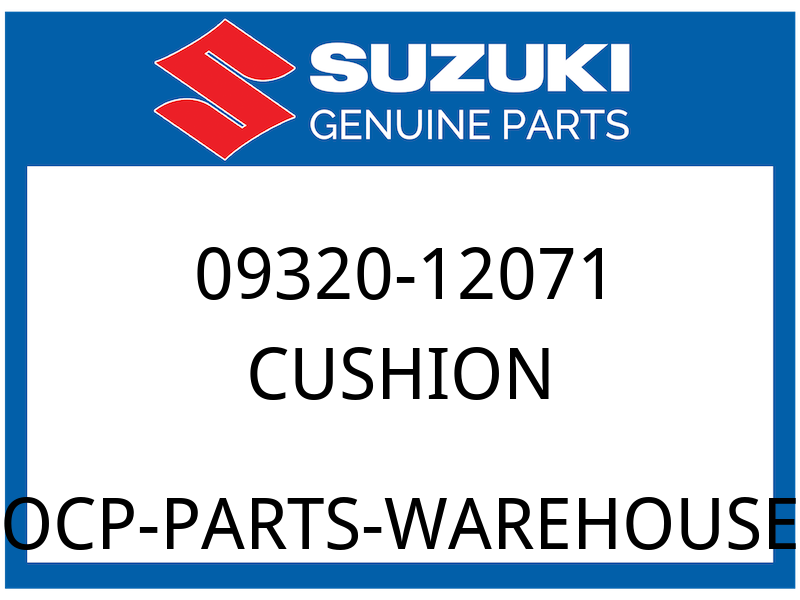 Suzuki OEM Part 09320-12071 CUSHION, MUFFLER SUPPORT