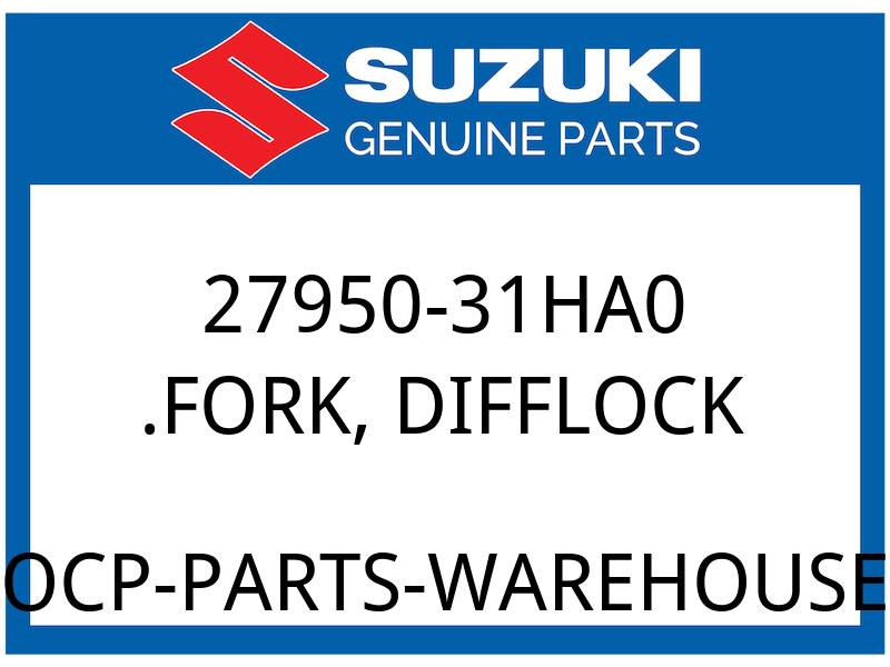 Suzuki OEM Part 27950-31HA0 FORK, DIFFLOCK
