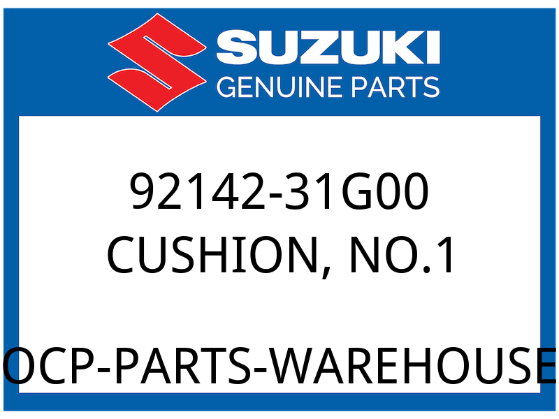 Suzuki OEM Part 92142-31G00 CUSHION, FRONT BOX NO.1