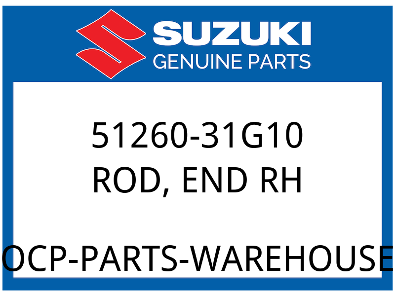 Suzuki OEM Part 51260-31G10 ROD, END, RH
