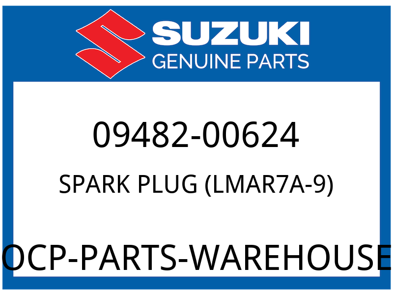 Suzuki OEM Part 09482-00624 SPARK PLUG (LMAR7A-9)