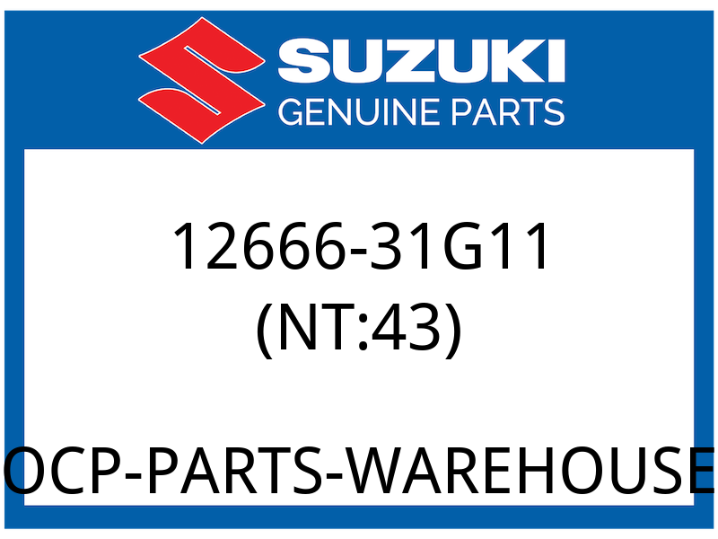 Suzuki OEM Part 12666-31G11 GEAR,CRANK BLANCER DRIVEN (NT