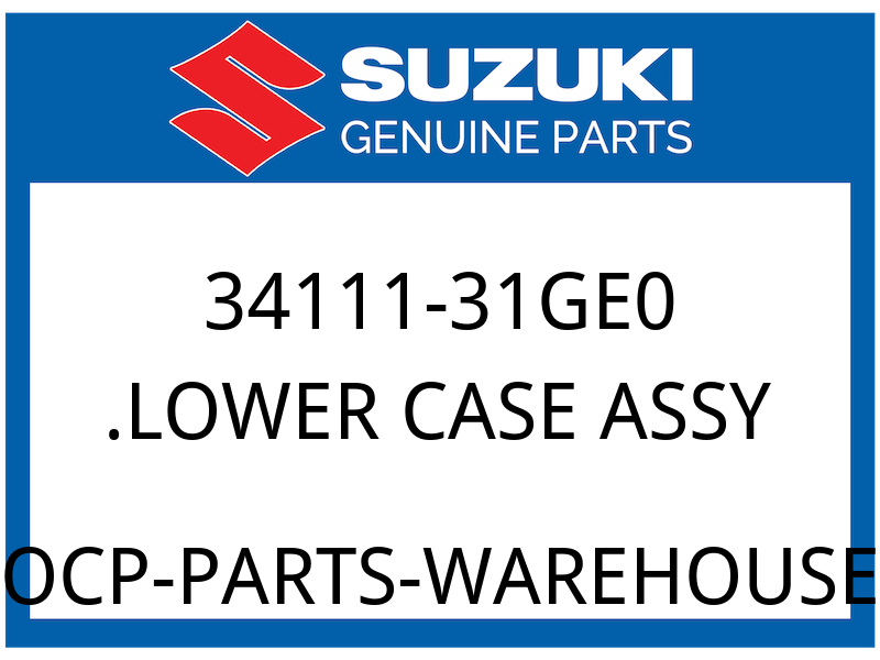 Suzuki OEM Part 34111-31GE0 LOWER CASE ASSY
